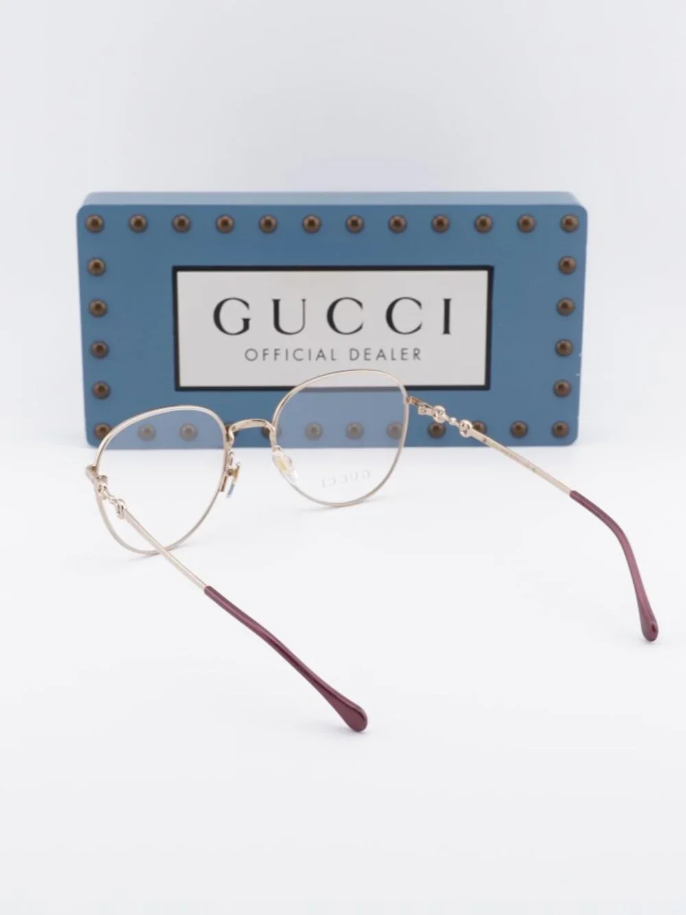Gucci GG0880O 002 Square Eyeglasses - Havana/Gold 51mm